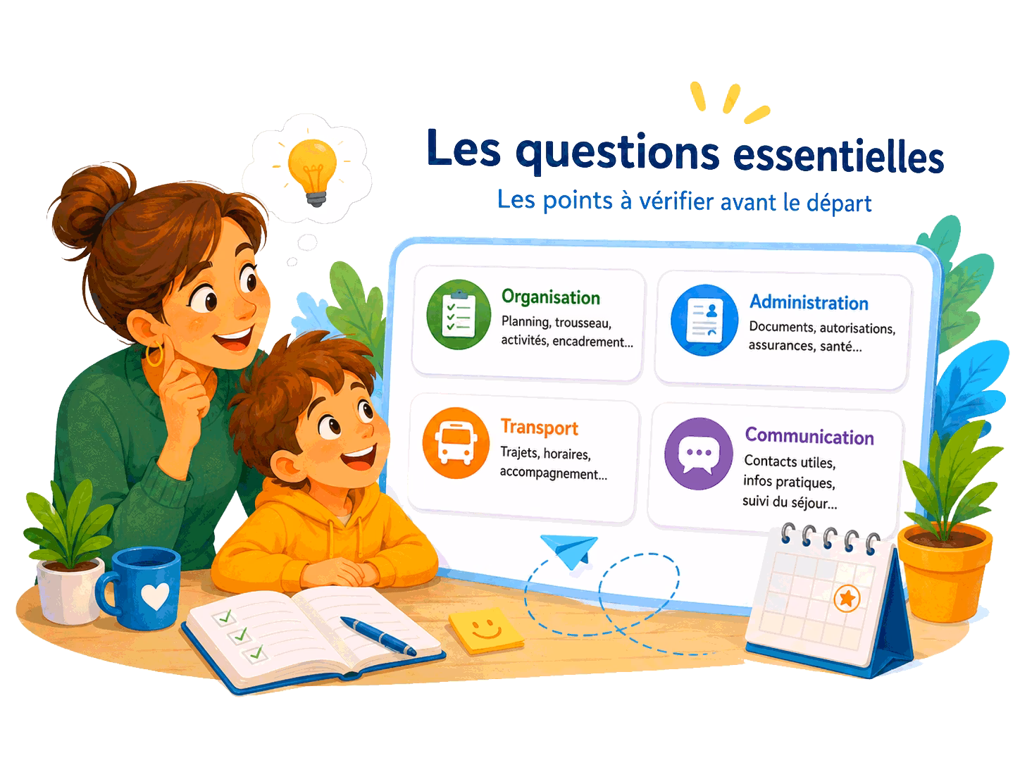 RESACOLO - Choisir sa colonie de vacances - Questions essentielles