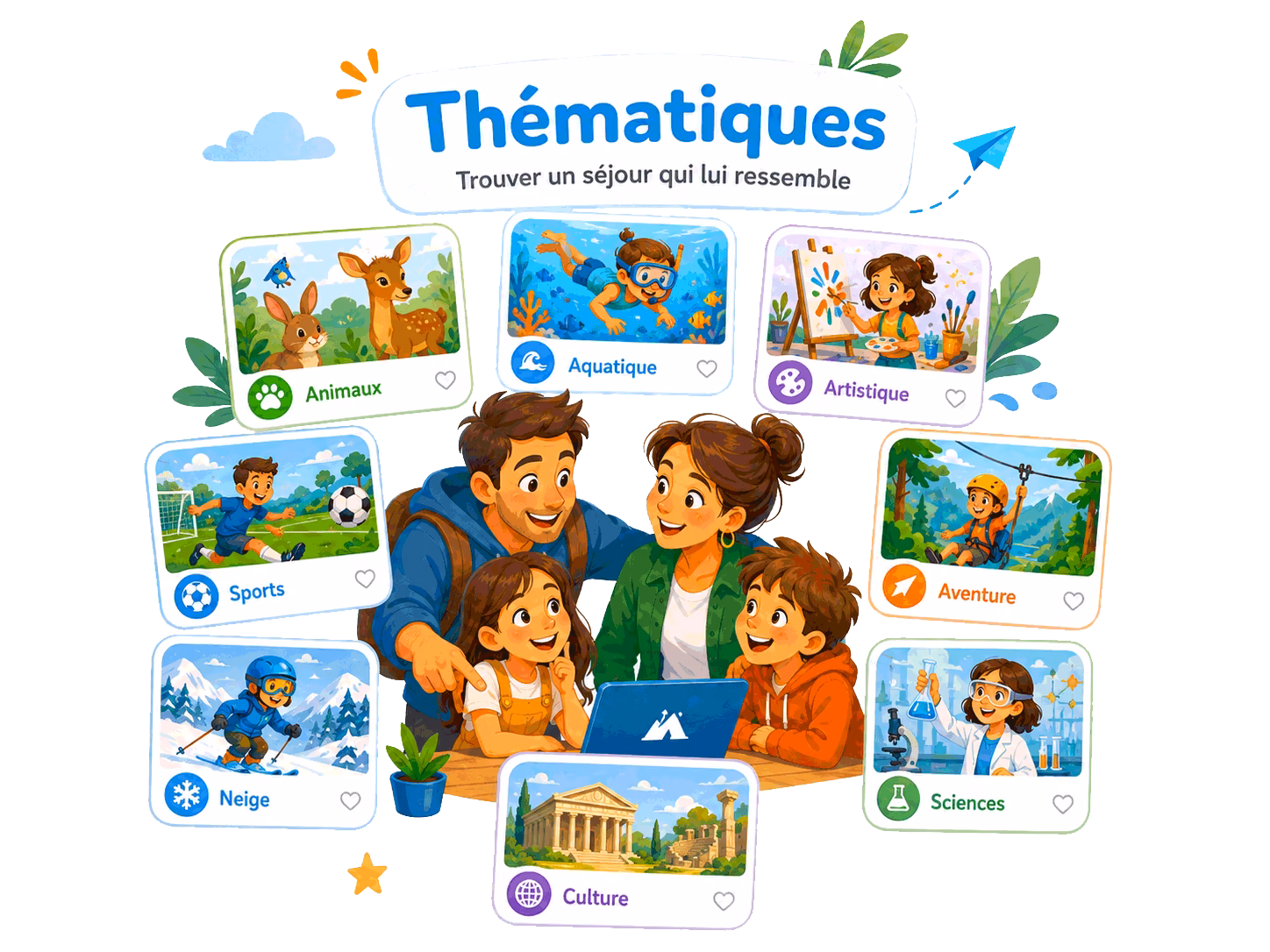 RESACOLO - Choisir sa colonie de vacances - Thématiques
