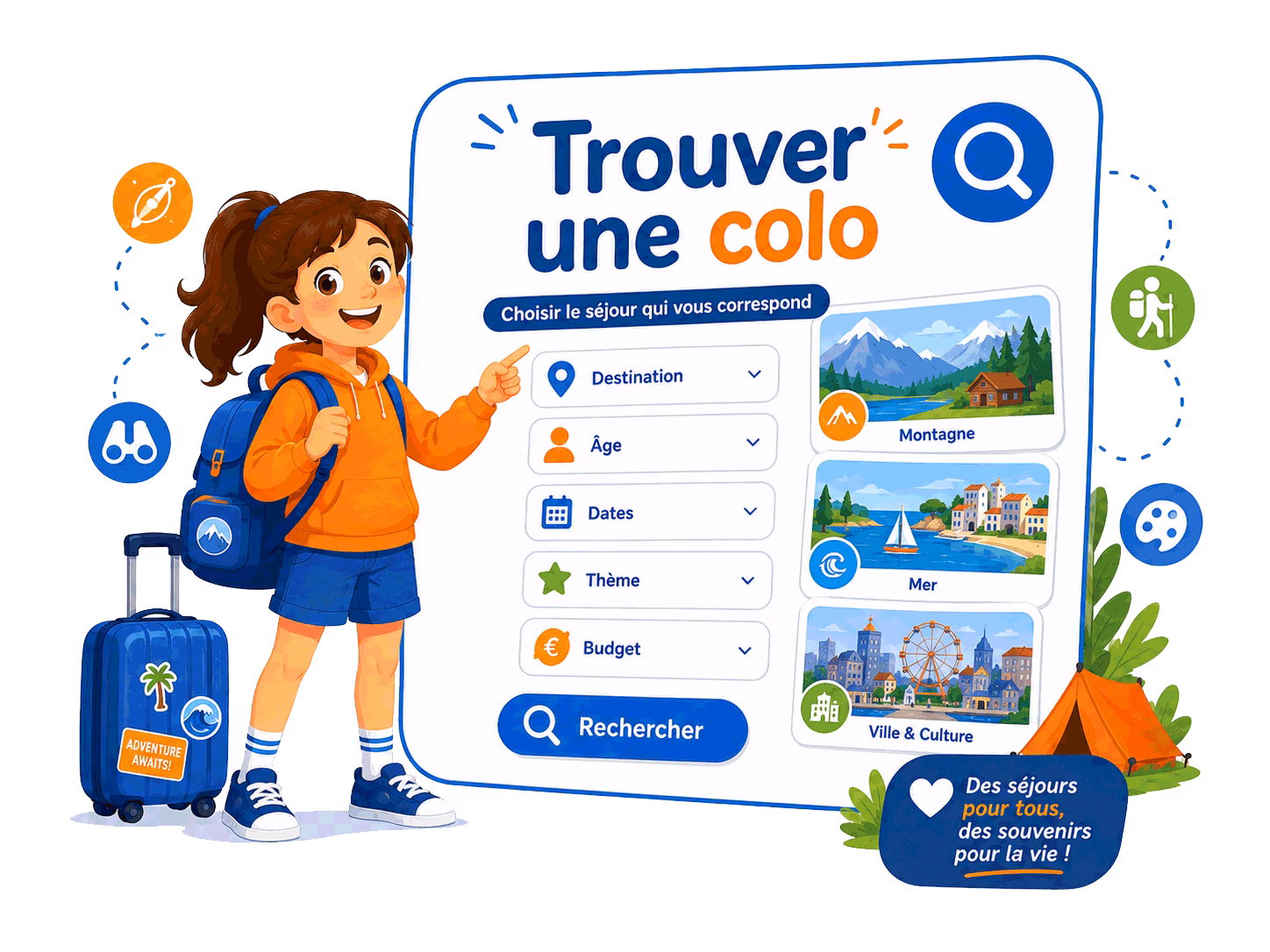 RESACOLO - Trouver une colonie de vacances 2026