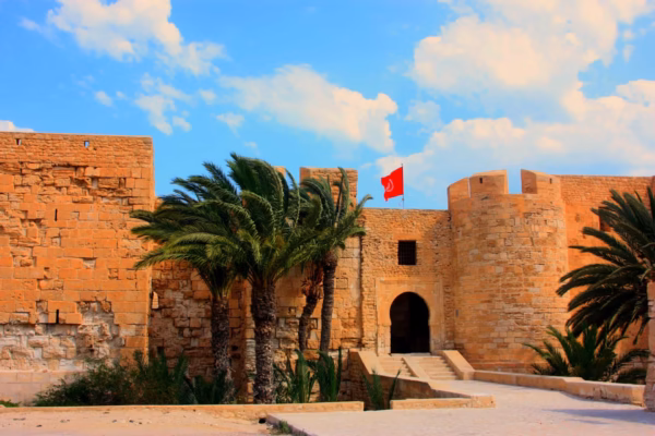 CEI - Colonie de vacances - Monument historique de Djerba pendant une colonie de vacances en Tunisie.